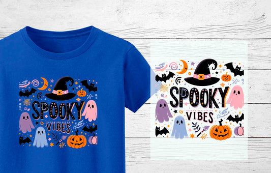 Cute Spooky Vibes DTF Transfer | Heat Press Transfer