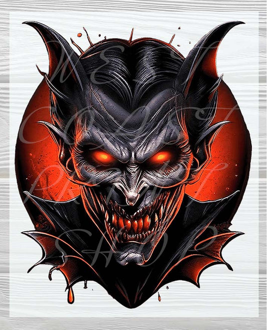 Devil Satan Halloween Ready to press DTF Designs | Halloween Heat Press Transfers