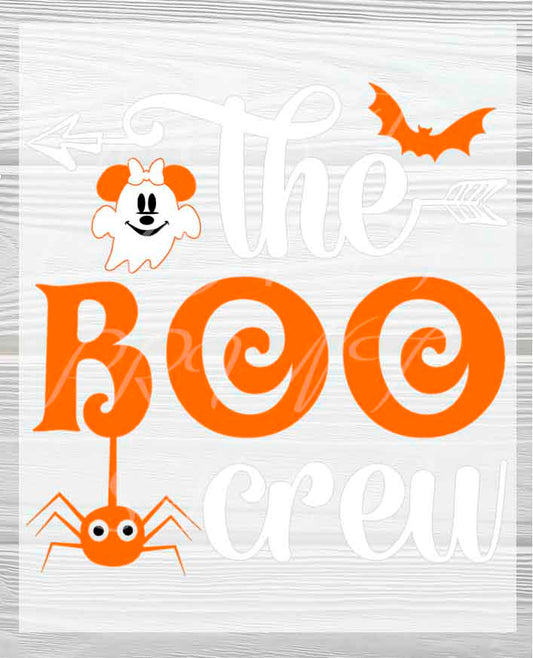 The Boo Crew Halloween Ready to Press Transfer | Cute Kid's Halloween Ready to press DTF Transfers