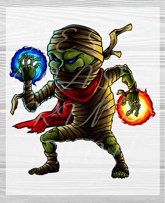 Kid's Mummy Ready to Press Halloween Transfer | Cute Kids Ready to press DTF Transfers