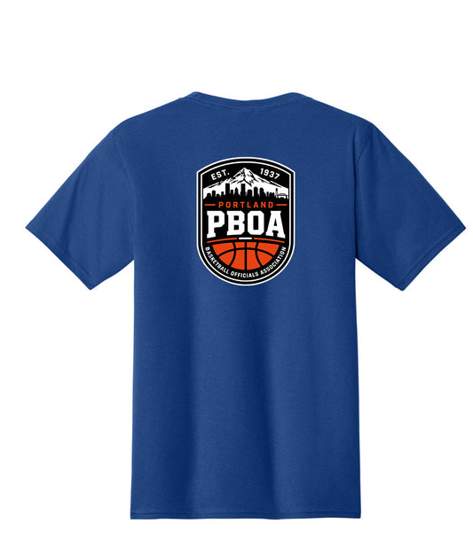 PBOA Logo Left Chest & Full Back-Ring-Spun Cotton Tee (PC450)
