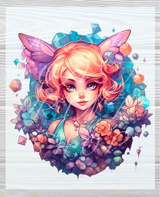 Princess Fairy DTF Heat Press Transfers - Quality Full Color DTF Transfer