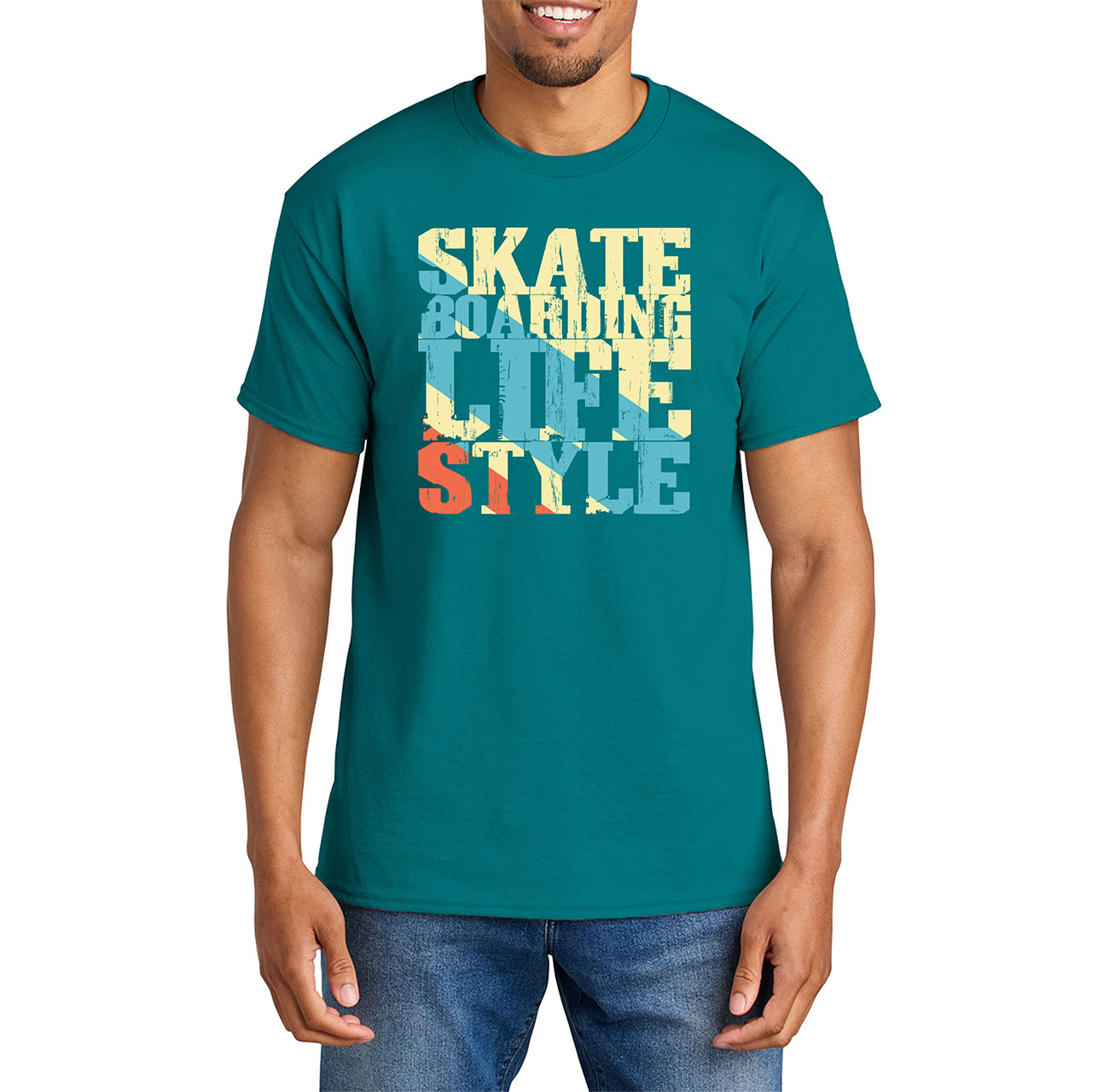Skateboarding Graphic DryBlend T-Shirt – Durable, Comfortable Skate Tee