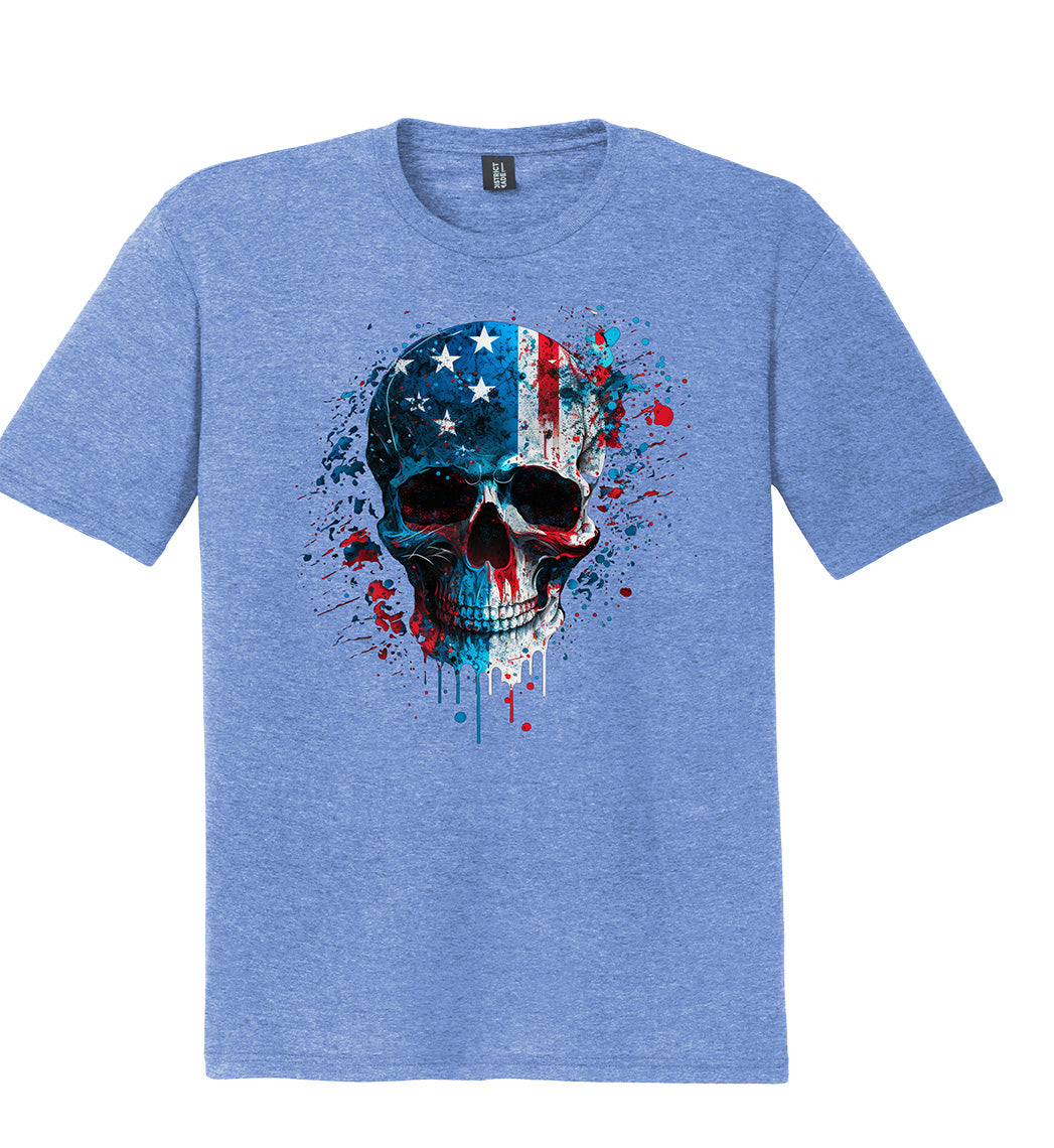 American Flag Skull Tee | Skull T-Shirt