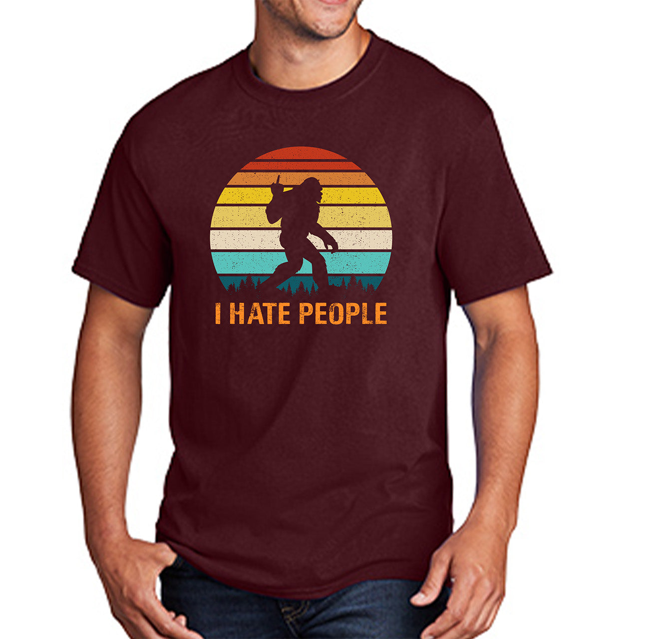 Unleash your wild side with our hilarious Sasquatch graphic t-shirt, Bigfoot graphic tee, Yeti shirt