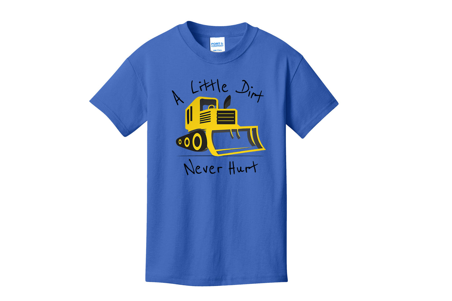A Little Dirt Never Hurt Youth T-Shirt, Boy's Construction Tees