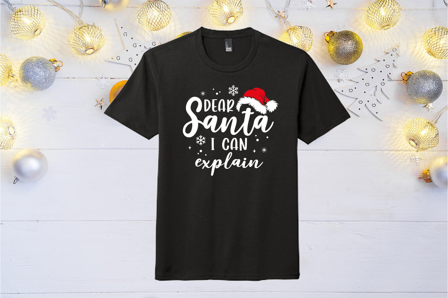 Christmas | Dear Santa I can Explain | Men's funny T-Shirt