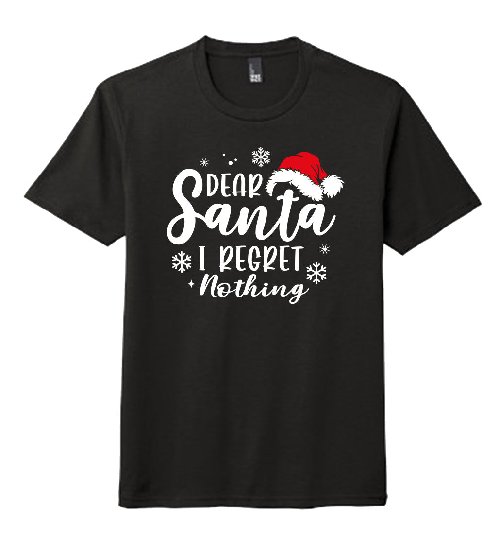 Christmas | Dear Santa I Regret Nothing | Men's funny T-Shirt