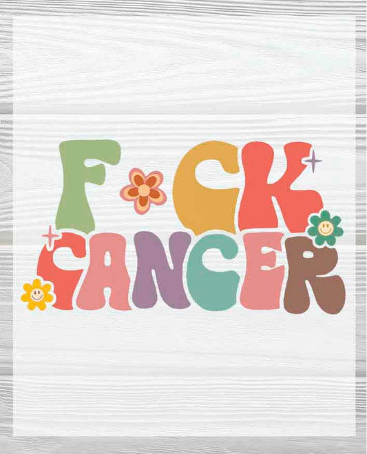 F Cancer | Breast Cancer Awareness DTF Heat Press Transfers