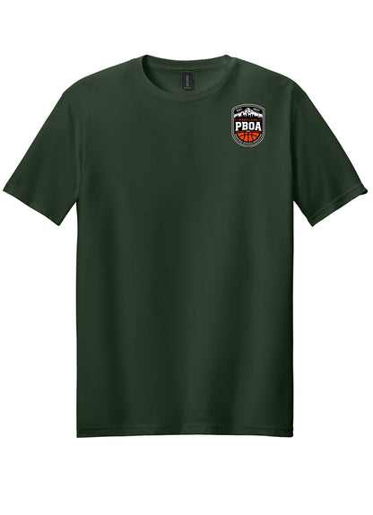 PBOA Left Chest Logo - Ring Spun Tee Gildan T-Shirt (64000)