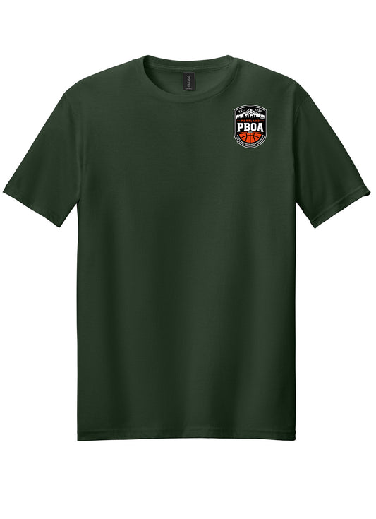 PBOA Left Chest Logo - Ring Spun Tee Gildan T-Shirt (64000)