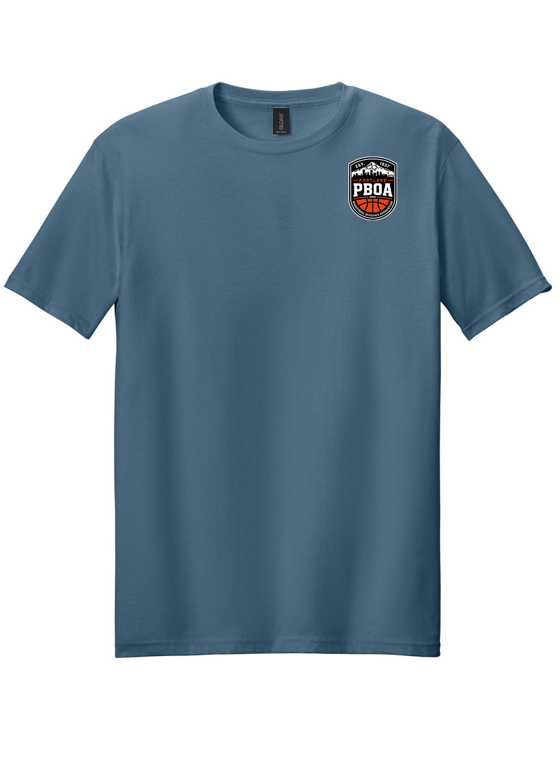 PBOA Left Chest Logo - Ring Spun Tee Gildan T-Shirt (64000)