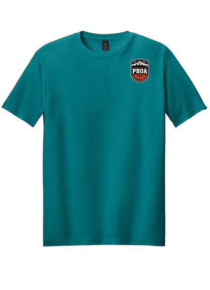 PBOA Left Chest Logo - Ring Spun Tee Gildan T-Shirt (64000)