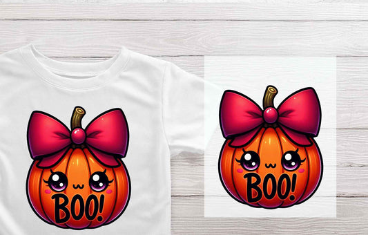 Cute Boo Halloween Ready to Press Transfer | Pumpkins Halloween Ready to press DTF Transfers