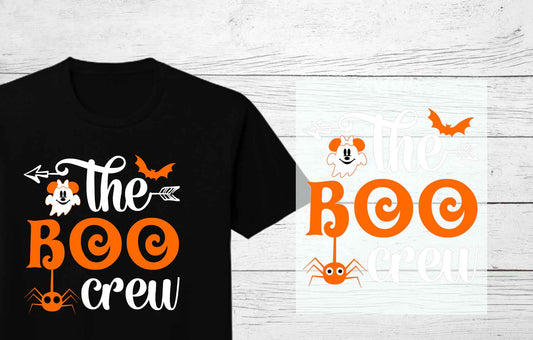 The Boo Crew Halloween Ready to Press Transfer | Cute Kid's Halloween Ready to press DTF Transfers