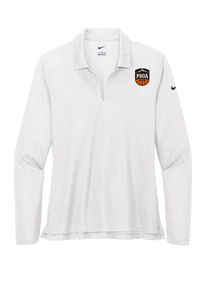 PBOA Nike Women's Dri-FIT Micro Pique 2.0 Long Sleeve Polo (NKDC2105)