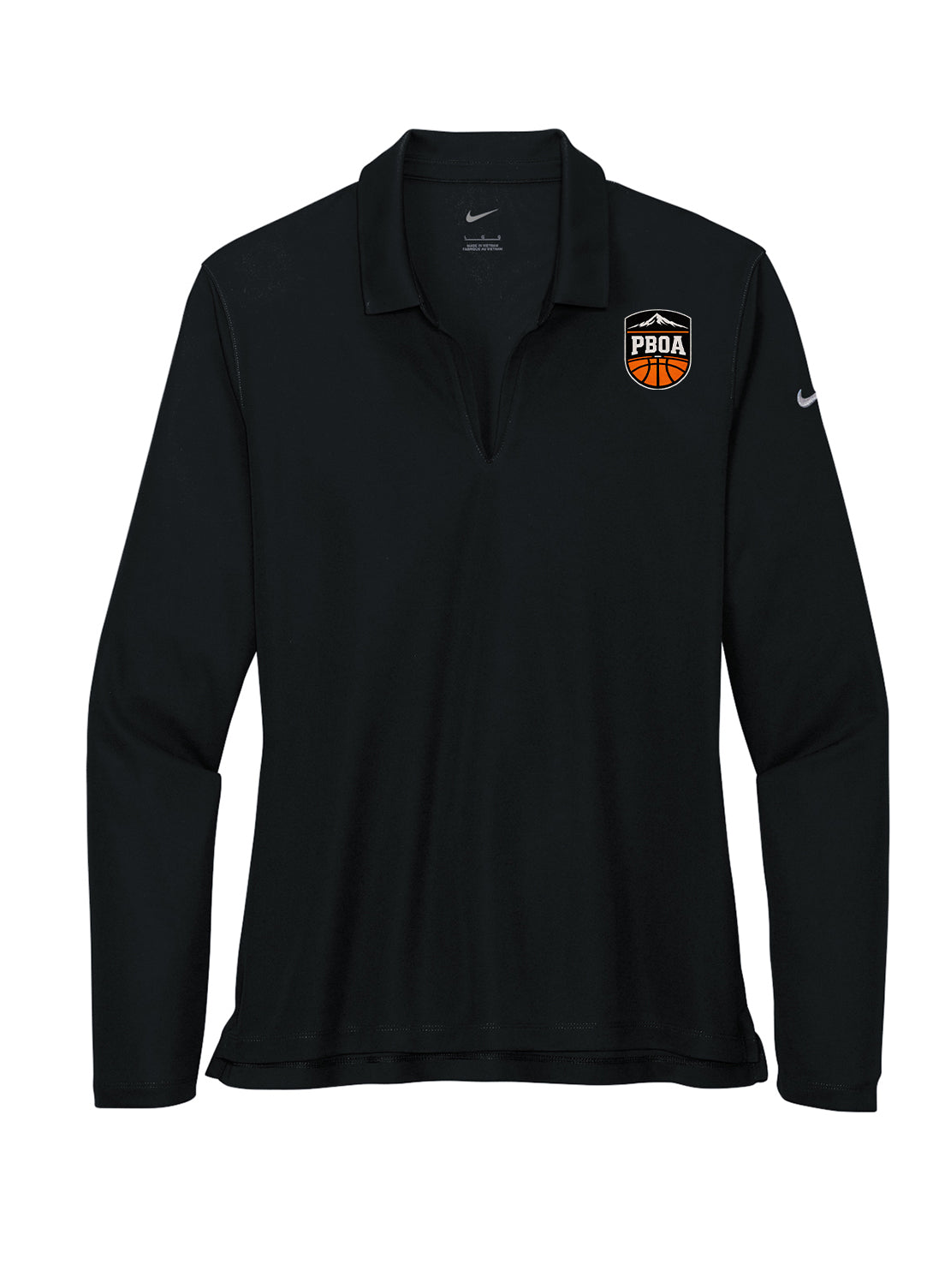 PBOA Nike Women's Dri-FIT Micro Pique 2.0 Long Sleeve Polo (NKDC2105)