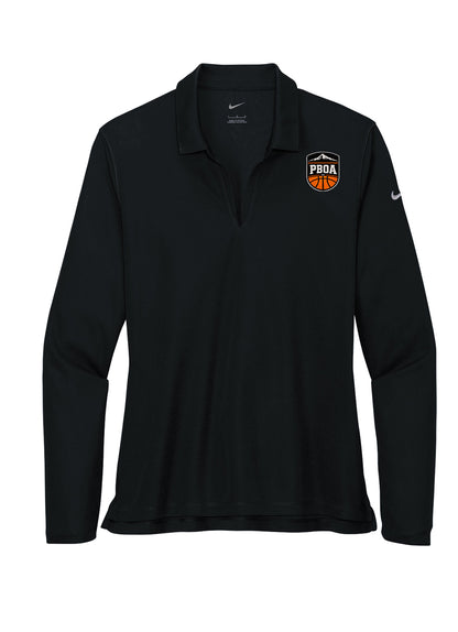 PBOA Nike Women's Dri-FIT Micro Pique 2.0 Long Sleeve Polo (NKDC2105)