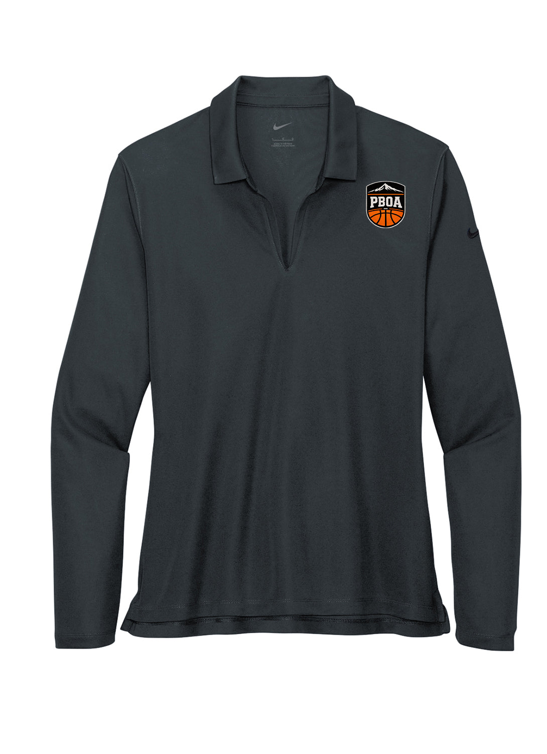 PBOA Nike Women's Dri-FIT Micro Pique 2.0 Long Sleeve Polo (NKDC2105)