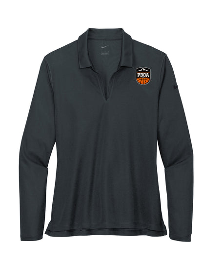 PBOA Nike Women's Dri-FIT Micro Pique 2.0 Long Sleeve Polo (NKDC2105)