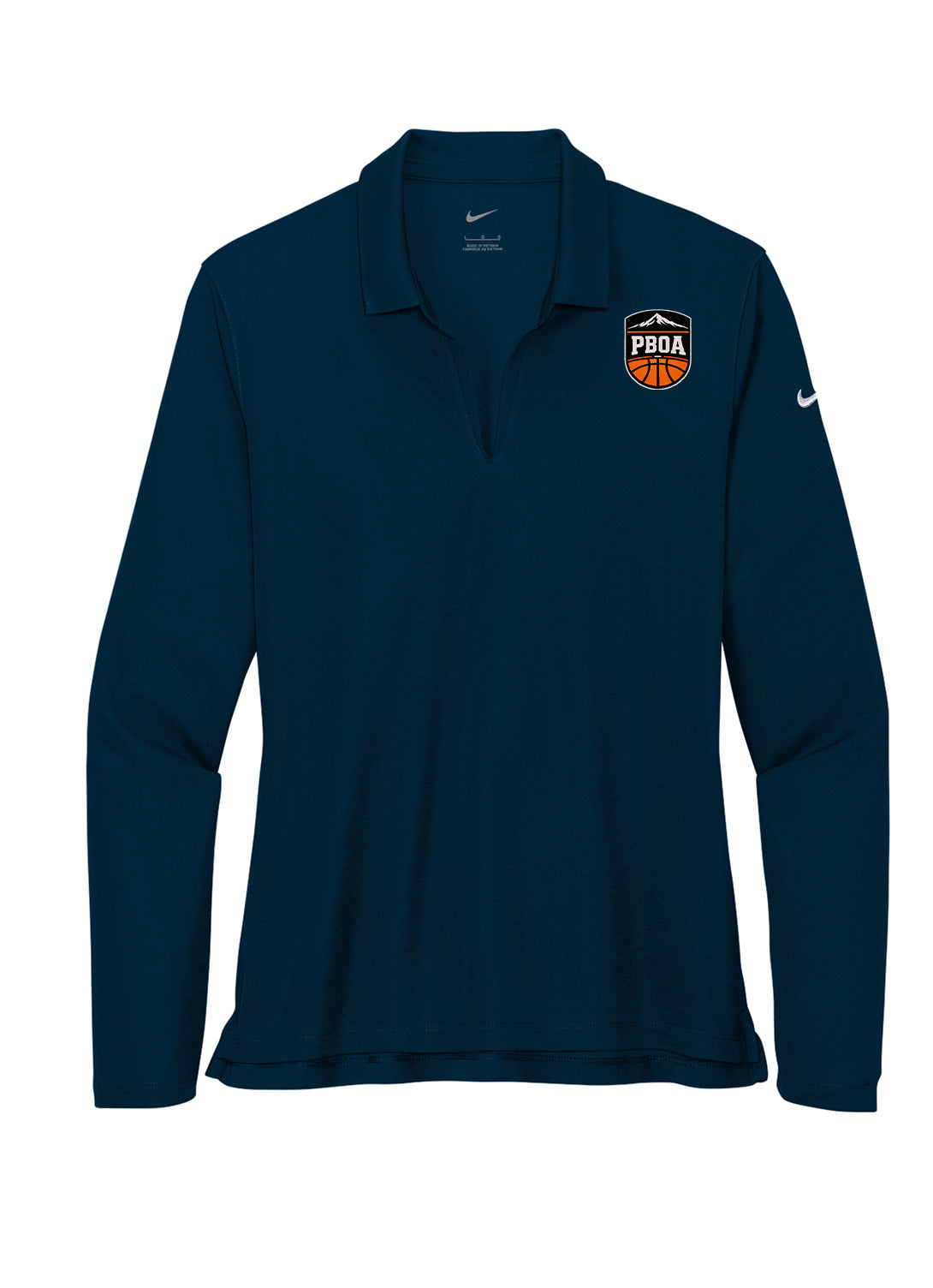 PBOA Nike Women's Dri-FIT Micro Pique 2.0 Long Sleeve Polo (NKDC2105)