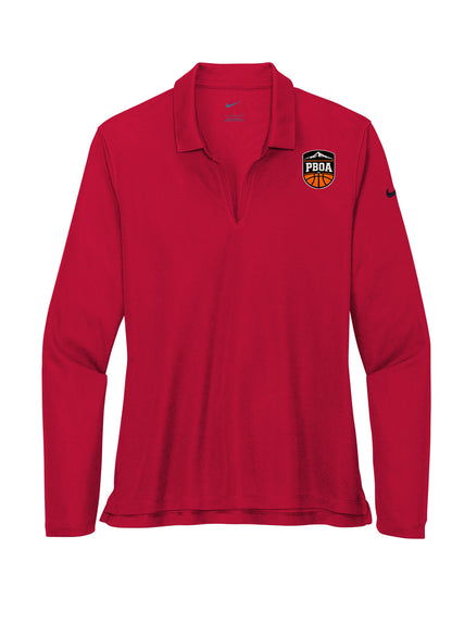 PBOA Nike Women's Dri-FIT Micro Pique 2.0 Long Sleeve Polo (NKDC2105)