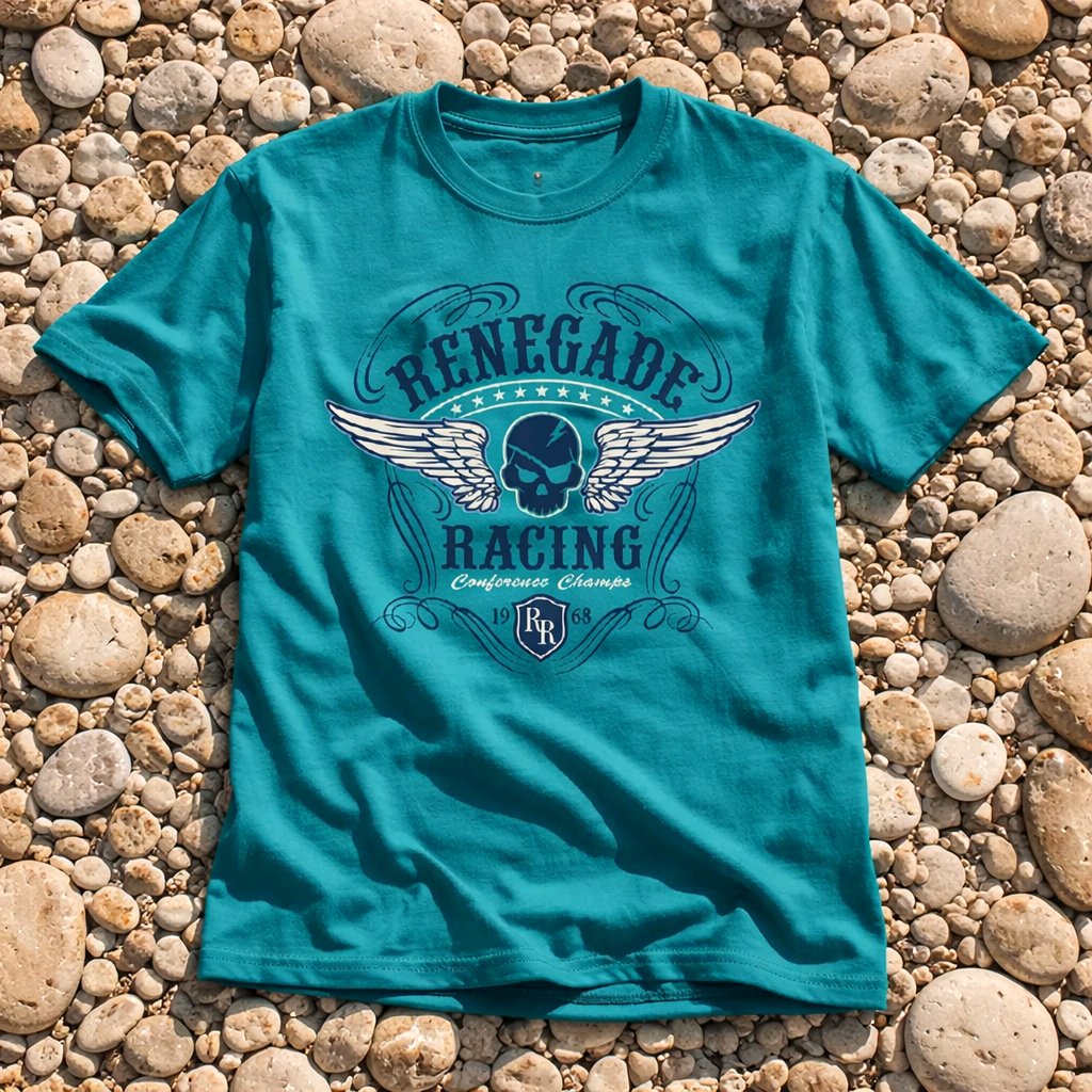 Renegade Racing Men’s DryBlend Shirt – Moisture-Wicking Graphic Tee for Motorsport Fans