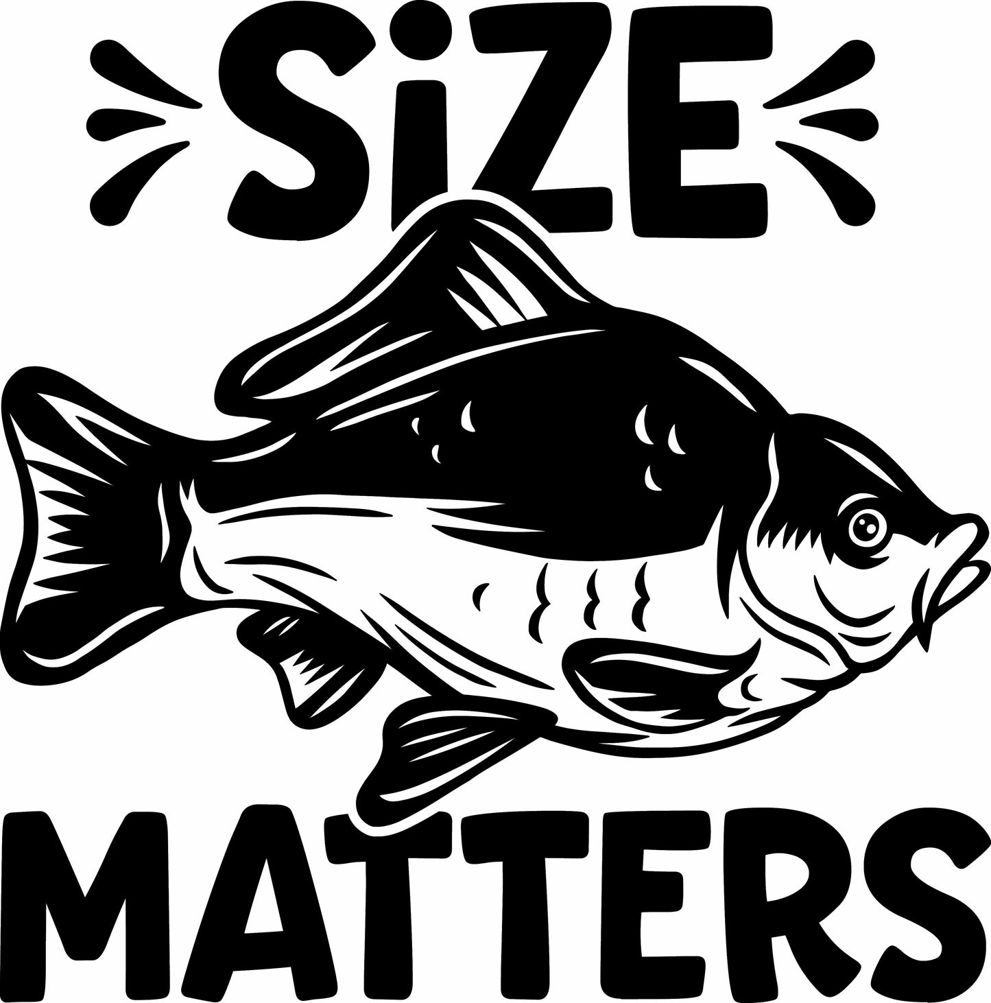 Ready to Press DTF Transfer  | Fishing Size Matters