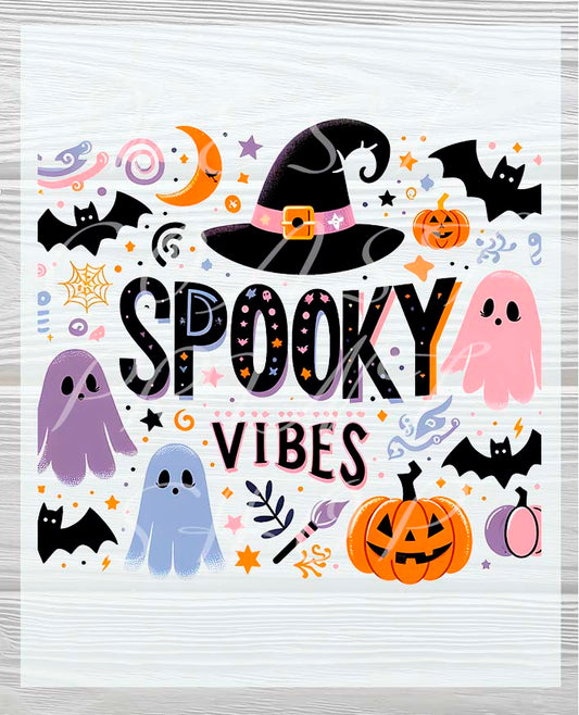 Cute Spooky Vibes DTF Transfer | Heat Press Transfer