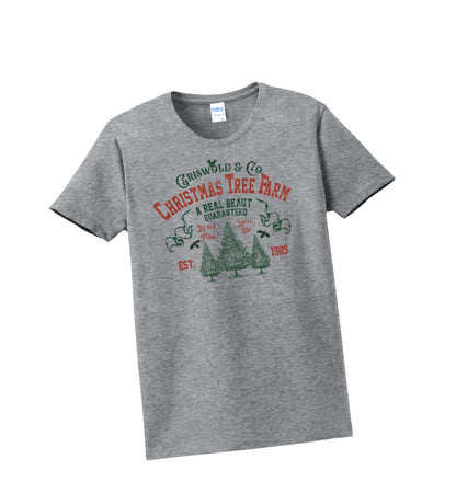 Christmas Trees | Retro Christmas | Women's Ladies T-Shirt